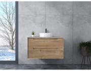 Genova Sonoma Dulap de baie cu lavoar 60 cm