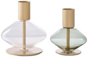 Sfeșnice 2 buc. din sticlă – House Nordic