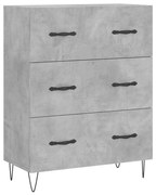 vidaXL Servantă, gri beton, 69,5x34x90 cm, lemn compozit
