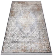 Covor LUCE 80 modern ornament vintage - structural gri / muştar