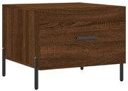 vidaXL Măsuță de cafea, stejar maro, 50x50x40 cm, lemn prelucrat