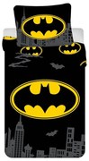 Lenjerie de pat pentru copii din bumbac pentru pat de o persoană 140x200 cm Batman "The Emblem" – Jerry Fabrics