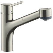 Baterie bucatarie cu dus extractibil crom periat Hansgrohe Talis M52 170 sBox cu 2 jeturi