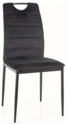 Scaun de bucaterie Rip Velvet, negru