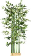 HOMCOM Bambus Artificial, Plantă Decorativă, Aspect Realist, Ușor de Întreținut, Pentru Casă, 180 cm, Verde | Aosom Romania