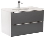 Dulap inferior Vario Trim 80 cu lavoar alb-antracit