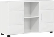 vidaXL Bufet FLORIN Alb lucios 88,5 x 30,5 x 55,5 cm Lemn compozit
