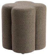 Taburet maro cu tapițerie din stofă bouclé Nalani – Light & Living