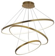 Lustră LED pe cablu LEA LED/60W/230V 4000K d. 80 cm auriu