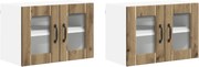 vidaXL Dulap de bucătărie 2 pcs Stejar Artizanal 60 x 31 x 40 cm