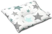 Perna bebelusi contra plagiocefaliei si pentru formarea corecta a capului Kidizi 30x25 cm All Mint Stars