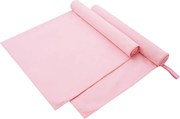 vidaXL Prosoape Sport 2 pcs Roz 180 x 90 cm Poliester și poliamidă
