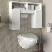 Dulap Organizator pentru Baie UnicUtil, 76 x 20 x  61 cm, Alb