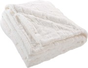 Pătură moale din blană artificială, NATURAL.