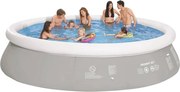 Jilong Piscină gonflabilă rotundă, gri, 450 x 122 cm