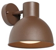 Lampă de perete exterioară industrială maro ruginit rotundă IP44 - Natas