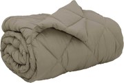 vidaXL Duvet de iarnă Gri deschis 155 x 220 cm Microfibră