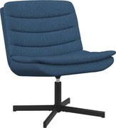 vidaXL Scaun pivotant albastru 63 x 75 x 76 cm țesătură