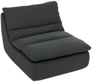 HOMCOM Fotoliu de podea din spumă, chaise-longue, fotoliu de lounge pentru living, dormitor, gri | Aosom Romania