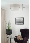 Plafonieră Brilagi DOVER SHINE 1xE27/15W/230V d. 50 cm gri/crem