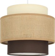 Brilagi - Lustră suspendată pe cablu RESNA, 2xE27/60W/230V, Ø 30 cm, bej/negru