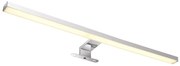 Aplica LED pentru baie design modern IP44 Jaime argintiu, opal