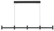 Lustra liniara cu 5 spoturi LED 3000K POETIC negru