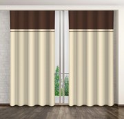 Draperii decorative crem pentru dormitor Lungime: 250 cm