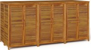 vidaXL Ladă depozitare de grădină, 210x87x104 cm, lemn masiv acacia