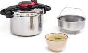 Oală sub presiune din oțel inoxidabil 6 l Clipso Minut Easy P4620768 – Tefal