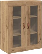 vidaXL Dulap de perete Pe perete Stejar Artizanal 69,5 x 34 x 90 cm