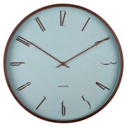 Karlsson 6014BL design ceas de perete albastru, diametru 40 cm