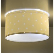 Plafonieră pentru copii STAR LIGHT 2xE27/60W/230V galbenă Dalber 82216A