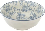 Bol de servire din ceramică Flori delicate 20cm, albastră