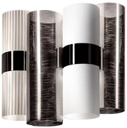 Aplica moderna design Art Deco realizata manual LA LOLLO Pewter