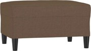 vidaXL Taburet, maro, 70x55x41 cm, material textil