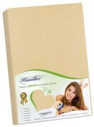 Cearşaf Jersey Kamilka, bej, 120 x 200 cm