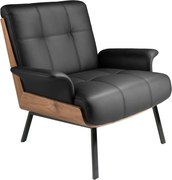 Fotoliu elegant design italian Black-Walnut