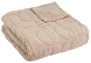 Pătură maro deschis din micropluș-cocolino 130x160 cm Mid Century – Casa Selección