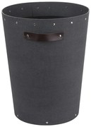 Coș de gunoi negru pentru birou Aries Canvas Paper Laminate – Bigso