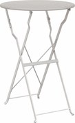 vidaXL Masă de bistro Bej Ø 50 x 71 cm Oțel acoperit cu pulbere