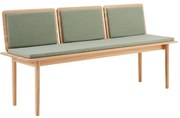 Bancă tapițată cu lână verde deschis Elba - Hammel Furniture