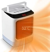 Încălzitor electric portabil cu 2 setări de încălzire și lumină de noapte