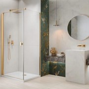 Usa de nisa batanta Radaway Nes KDJ I 90 cm sticla 6 mm auriu-transparent deschidere stanga