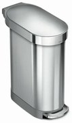 Simplehuman Coș cu pedale Slim 45 l, oțelinoxidabil
