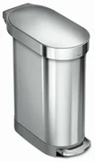 Simplehuman Coș cu pedale Slim 45 l, oțelinoxidabil