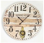 Ceas de perete 1xAA d. 58,2 cm bej