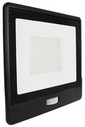 Proiector LED cu senzor LED/50W/230V 6500K IP65 negru