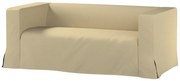 Husă canapea Klippan cu 2 locuri, lungă, cu pliuri contrastante