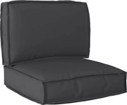 vidaXL Set de perne pentru palet 2 pcs Negru Material Oxford